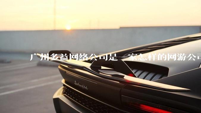 广州多益网络公司是一家怎样的网游公司？