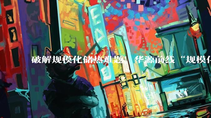 破解规模化储热难题！华源前线“规模化高参数水储热系统”荣获能源科学与工程奖_工业_技术_球罐