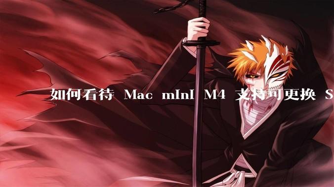 如何看待 Mac mini M4 支持可更换 SSD？