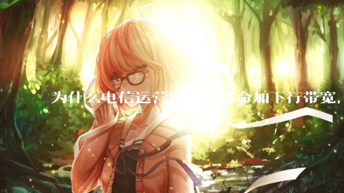 为什么电信运营商们肯拼命加下行带宽，却对上行严防死守?
