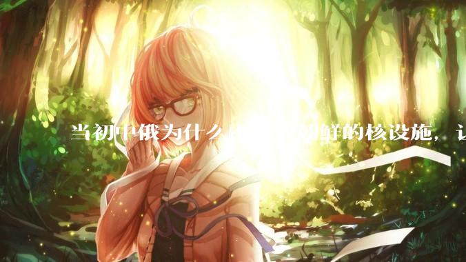 当初中俄为什么不摧毁朝鲜的核设施，让朝鲜拥有了自己的核武器？